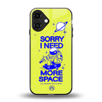 i need more space back phone cover | glass case for iphone 16 plus