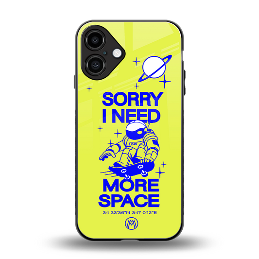 i need more space back phone cover | glass case for iphone 16 plus