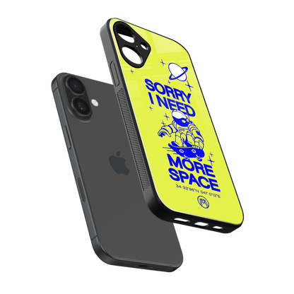 i need more space back phone cover | glass case for iphone 16 plus