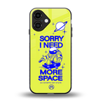 i need more space back phone cover | glass case for iphone 16