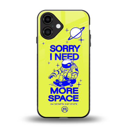 i need more space back phone cover | glass case for iphone 16