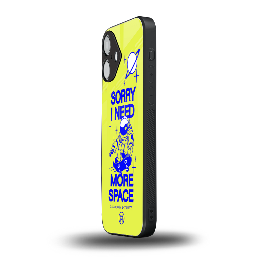 i need more space back phone cover | glass case for iphone 16