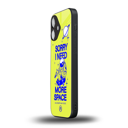 i need more space back phone cover | glass case for iphone 16