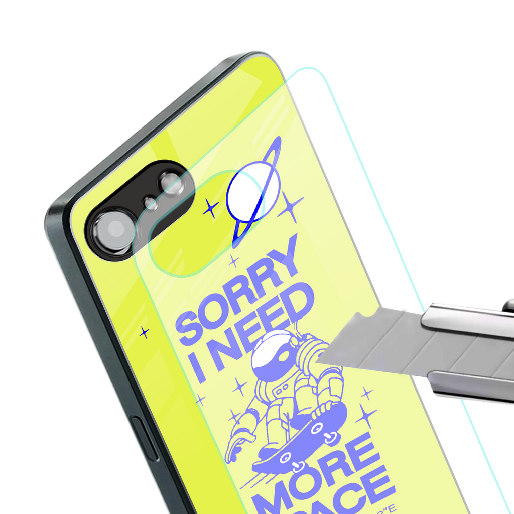 i need more space back phone cover | glass case for iphone 16e