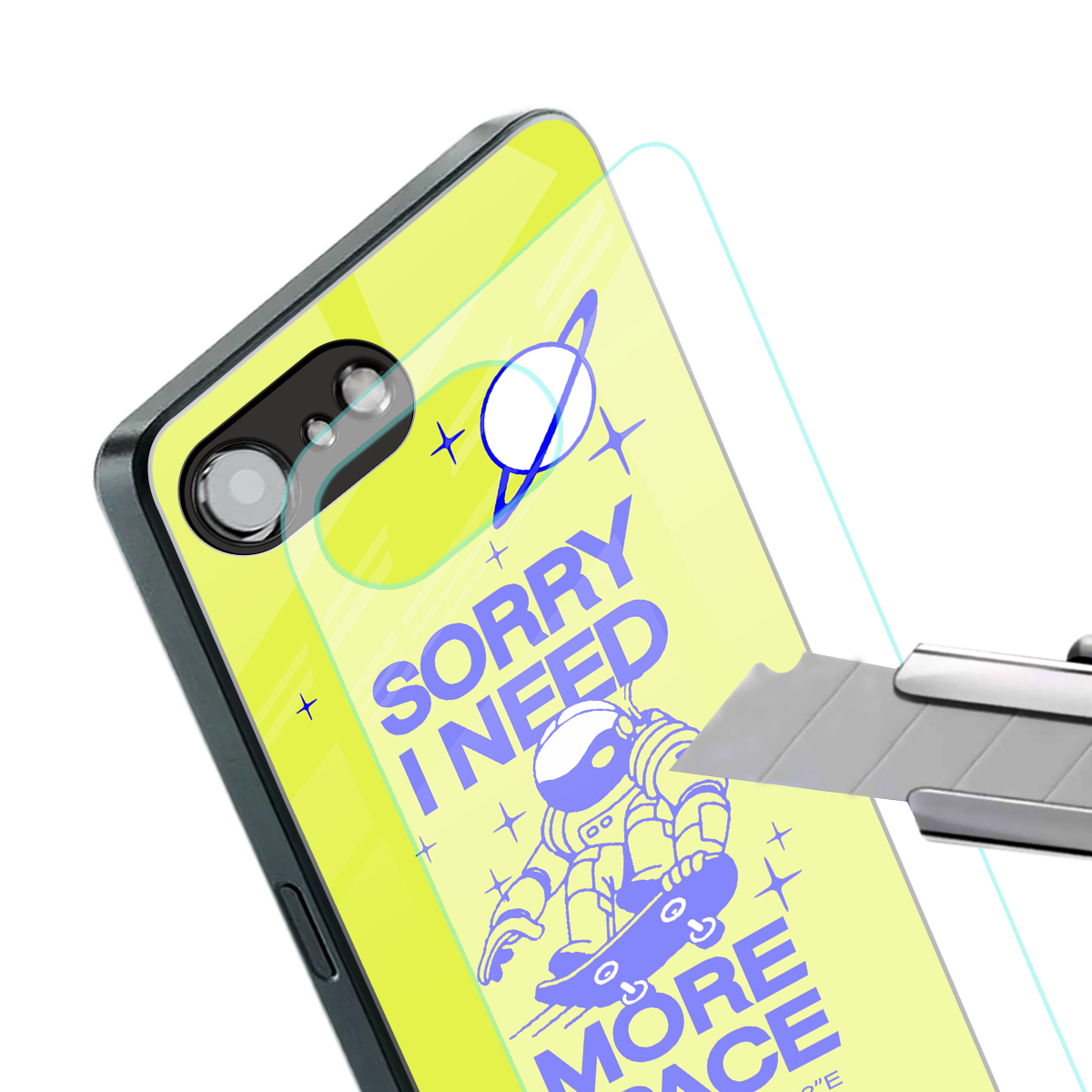 i need more space back phone cover | glass case for iphone 16e