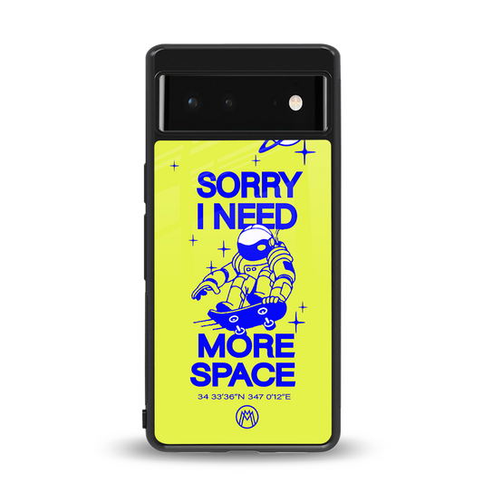i need more space back phone cover | glass case for Google Pixel 6A