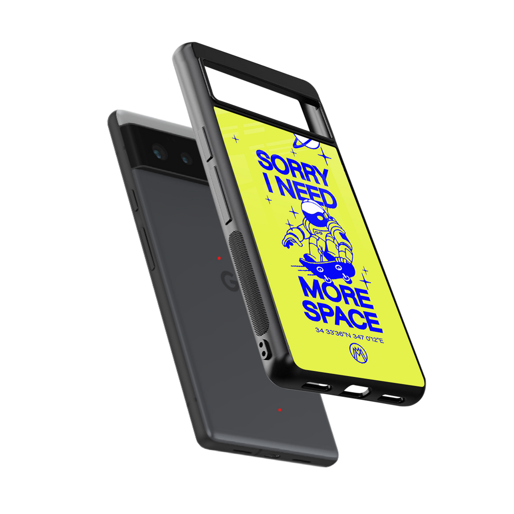 i need more space back phone cover | glass case for Google Pixel 6A