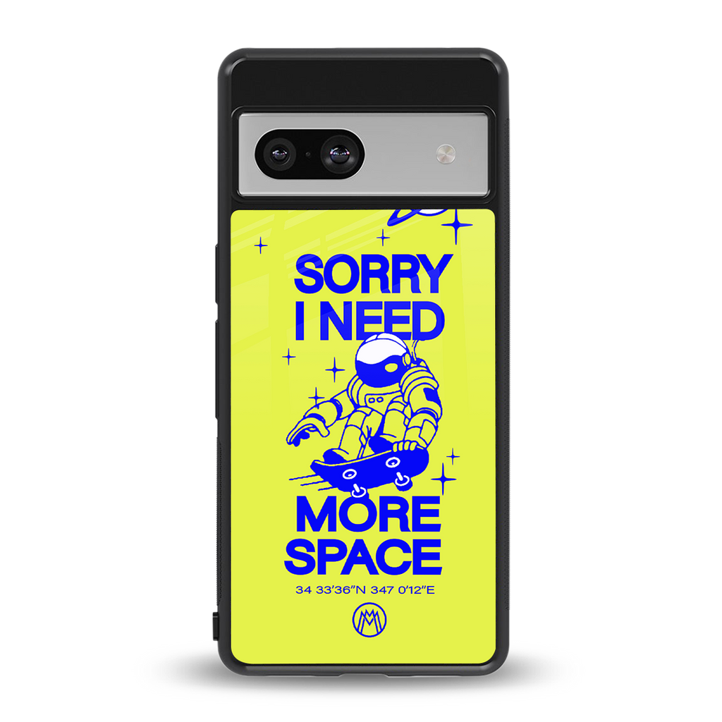 i need more space back phone cover | glass case for Google Pixel 7A