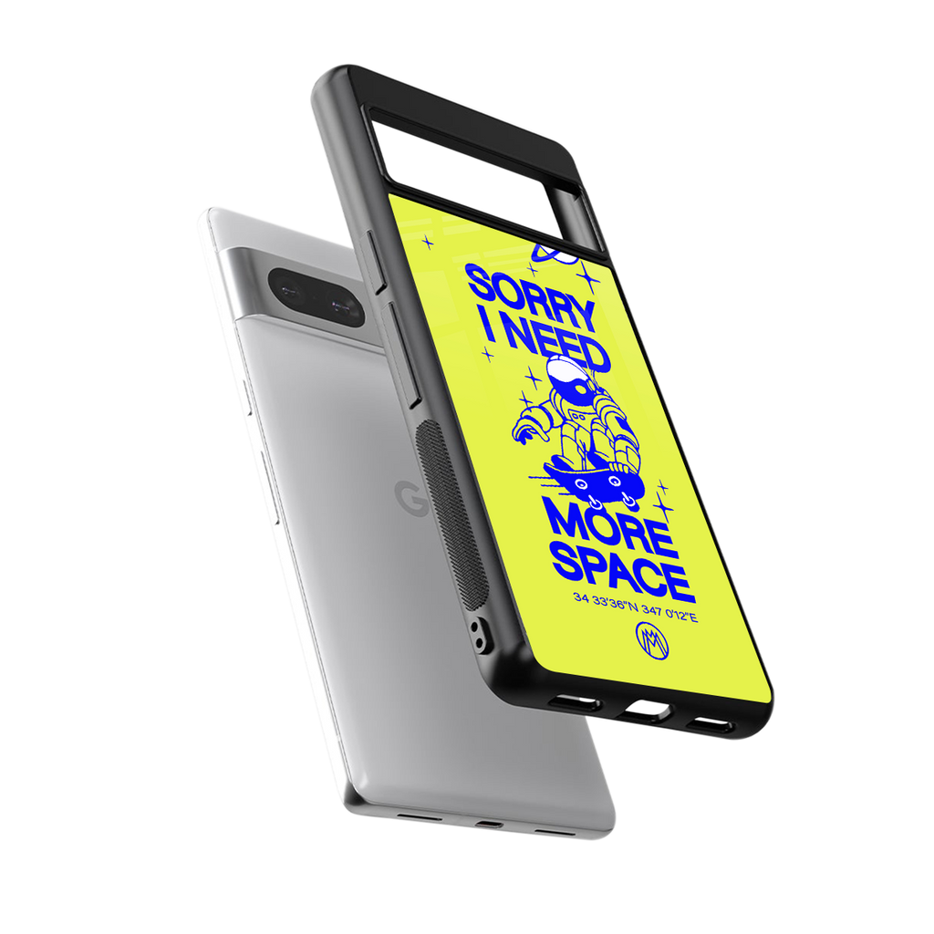 i need more space back phone cover | glass case for Google Pixel 7A