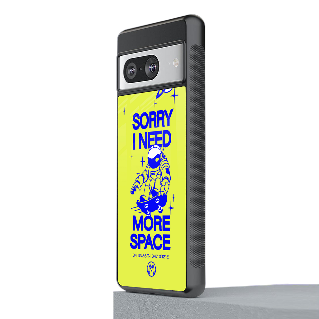 i need more space back phone cover | glass case for Google Pixel 8