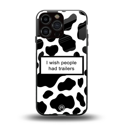 i wish people had trailers back phone cover | glass case for iphone 13 pro max