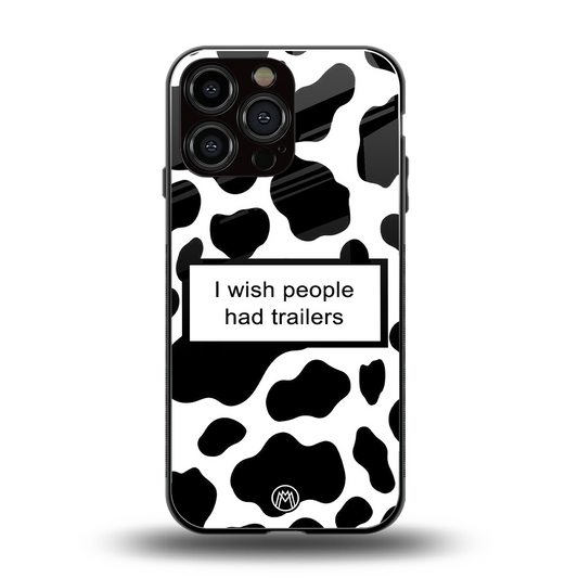 i wish people had trailers back phone cover | glass case for iphone 13 pro max
