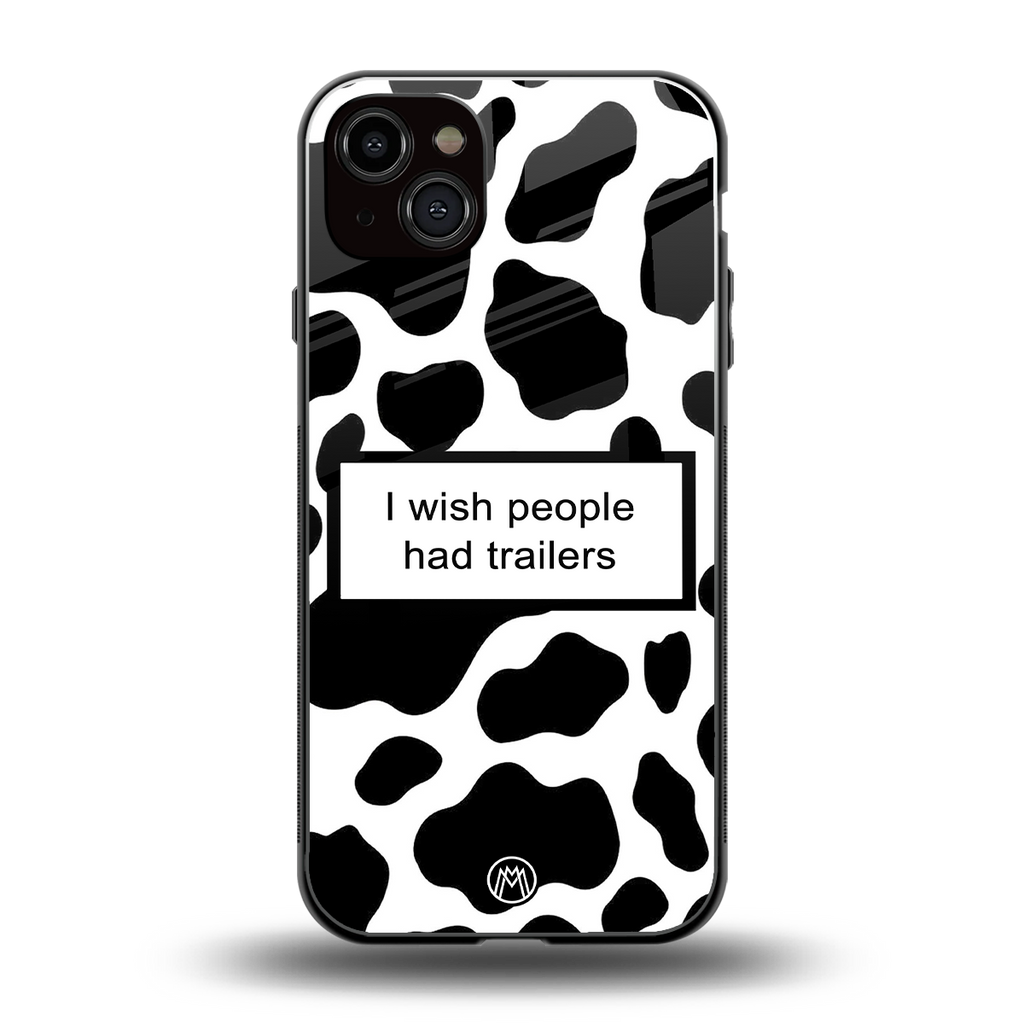 i wish people had trailers back phone cover | glass case for iphone 14 plus