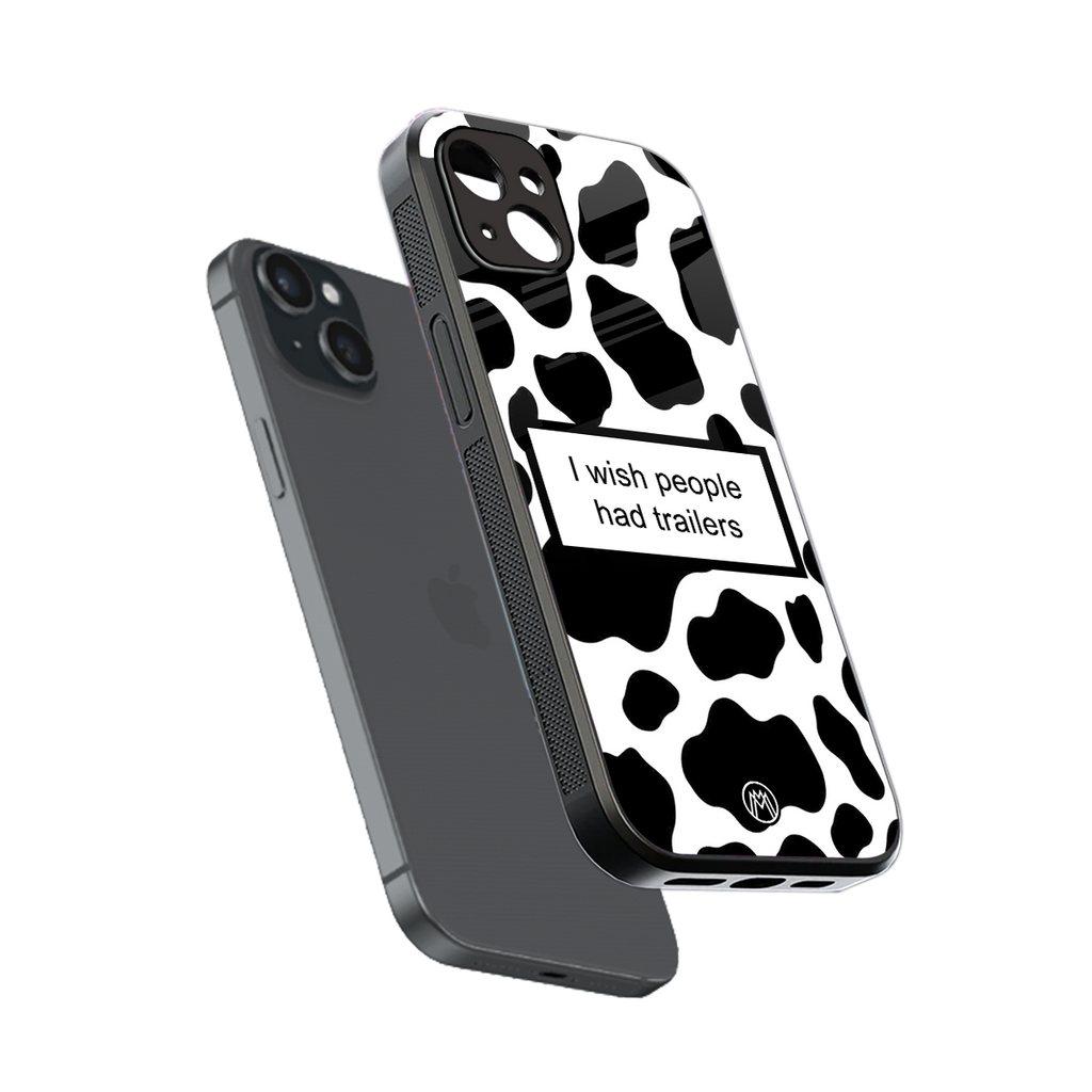 i wish people had trailers back phone cover | glass case for iphone 14 plus