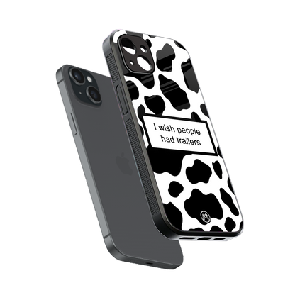 i wish people had trailers back phone cover | glass case for iphone 14 plus