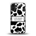 i wish people had trailers back phone cover | glass case for iphone 16 plus