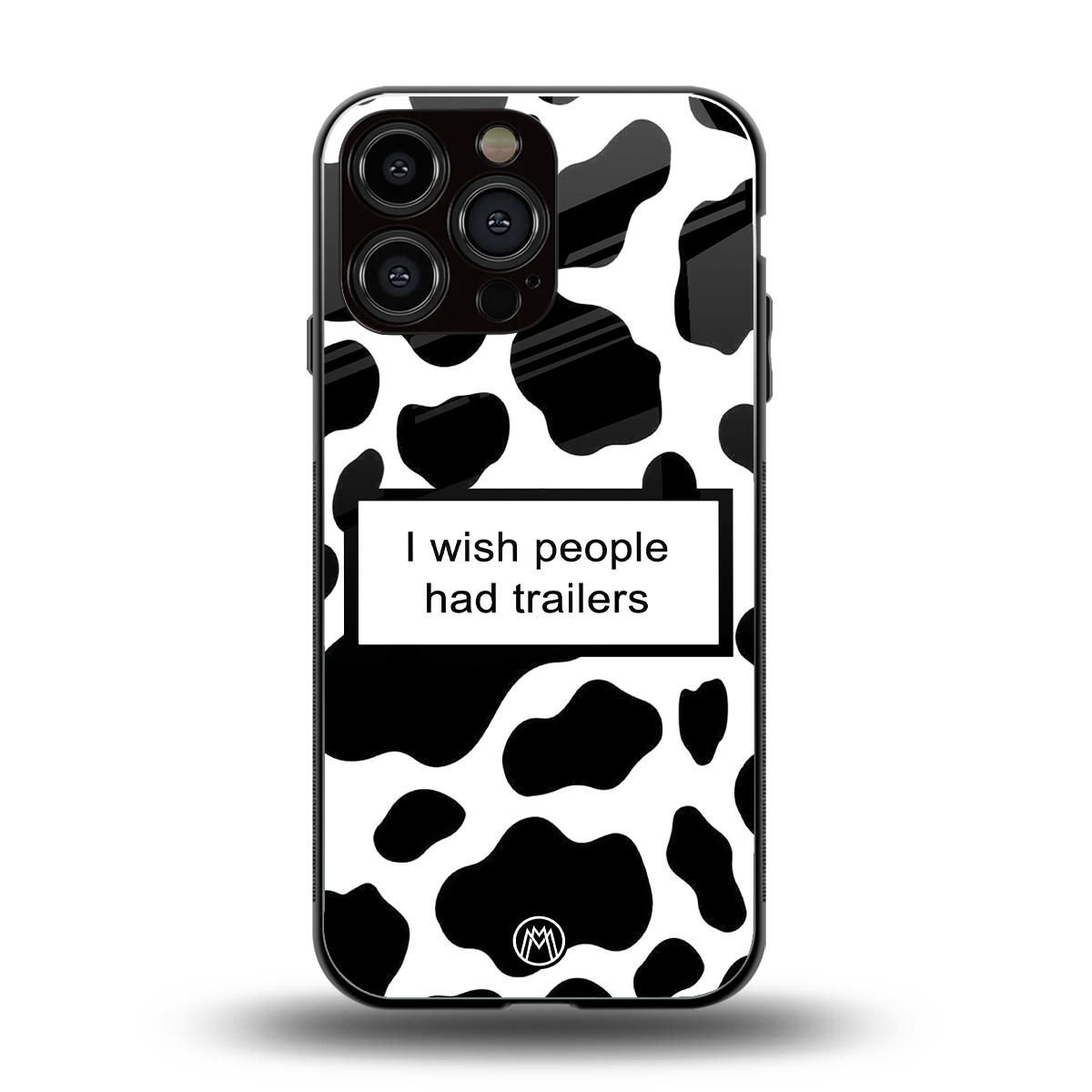 i wish people had trailers back phone cover | glass case for iphone 16 pro max