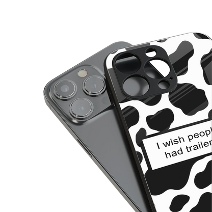 i wish people had trailers back phone cover | glass case for iphone 13 pro max