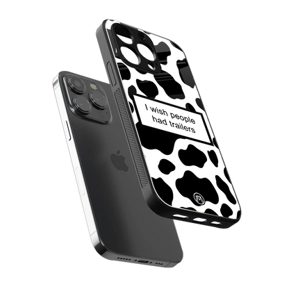 i wish people had trailers back phone cover | glass case for iphone 16 pro