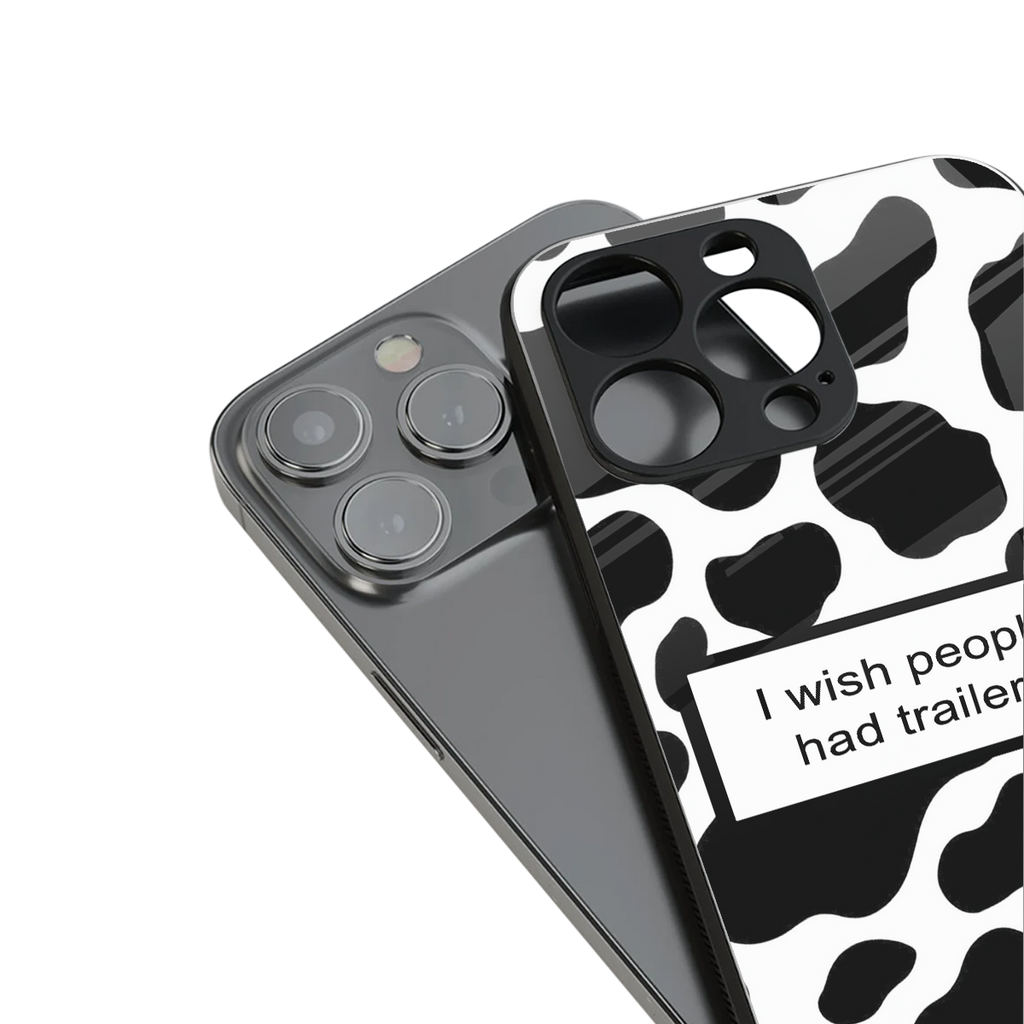 i wish people had trailers back phone cover | glass case for iphone 14