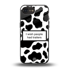 i wish people had trailers back phone cover | glass case for iphone 16e