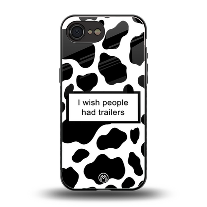 i wish people had trailers back phone cover | glass case for iphone 16e