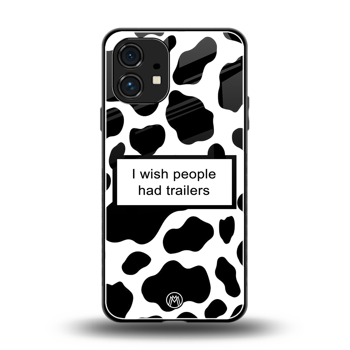i wish people had trailers back phone cover | glass case for nothing phone 1