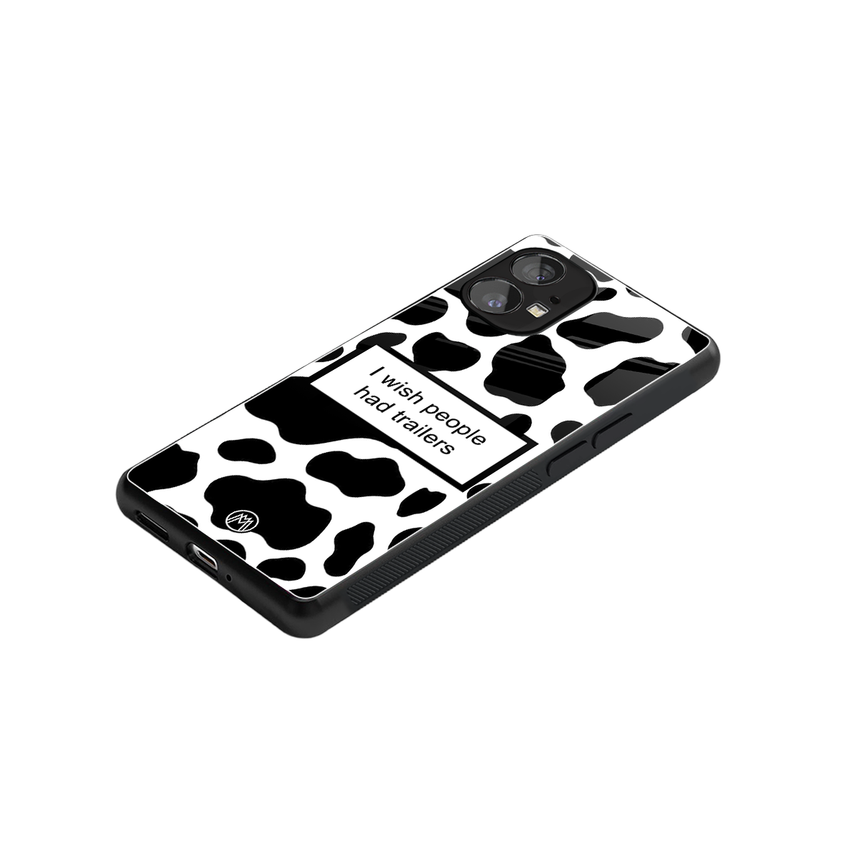 i wish people had trailers back phone cover | glass case for nothing phone 1
