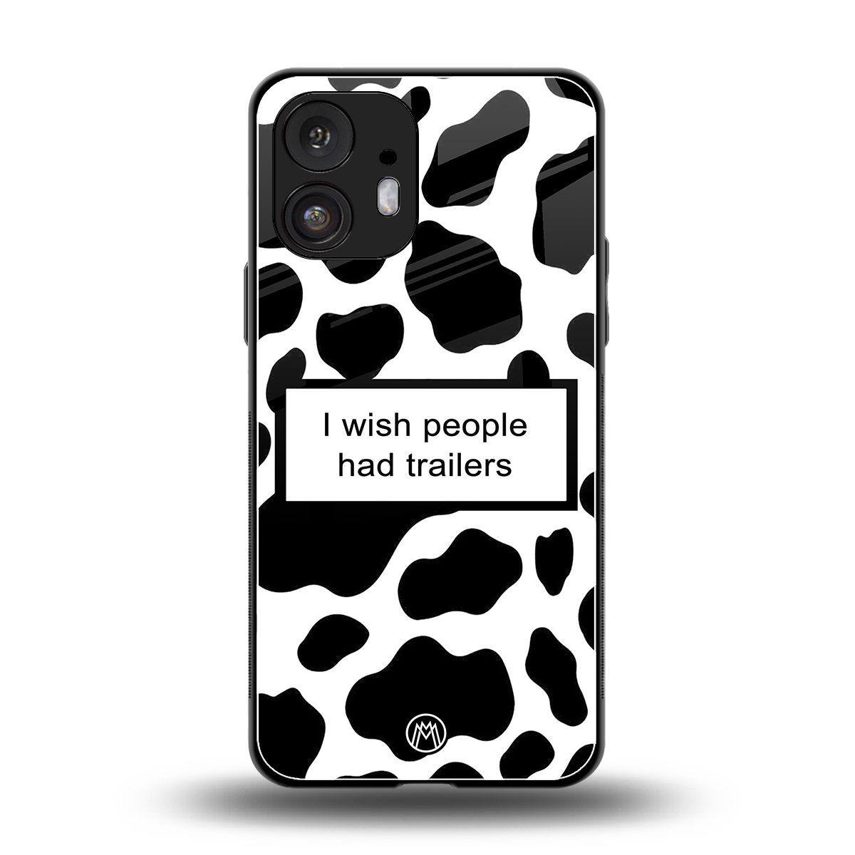 i wish people had trailers back phone cover | glass case for nothing phone 2