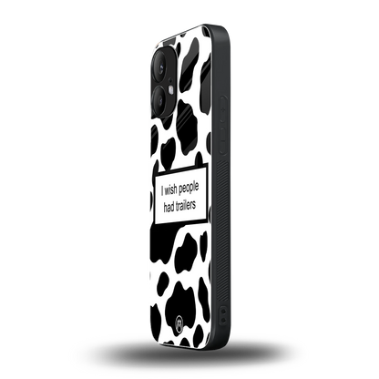 i wish people had trailers back phone cover | glass case for nothing phone 2