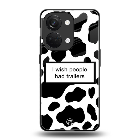 i wish people had trailers back phone cover | glass case for oneplus nord 3