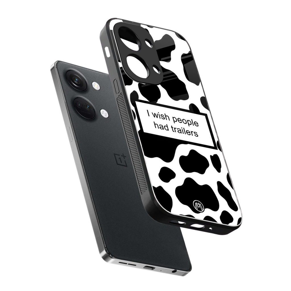 i wish people had trailers back phone cover | glass case for oneplus nord 3
