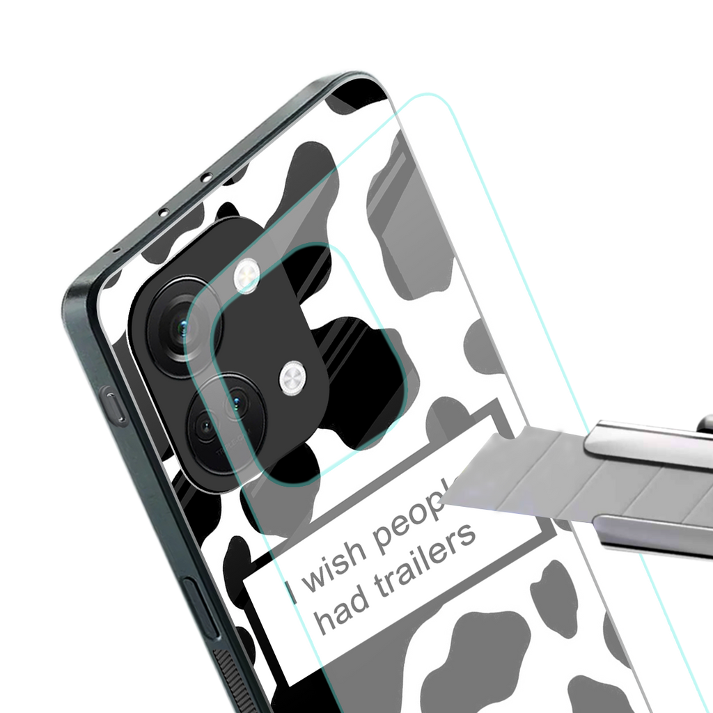 i wish people had trailers back phone cover | glass case for oneplus nord 3