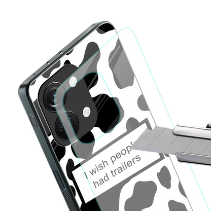 i wish people had trailers back phone cover | glass case for oneplus nord 3