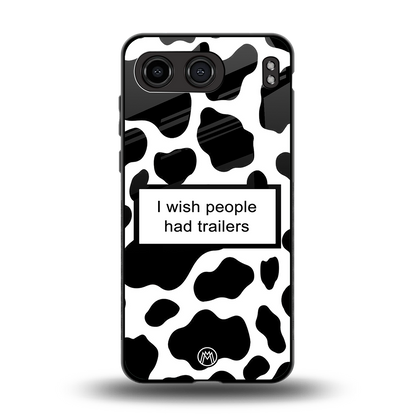 i wish people had trailers back phone cover | glass case for oneplus nord 4