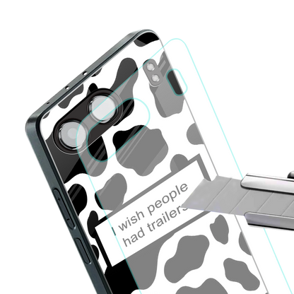 i wish people had trailers back phone cover | glass case for oneplus nord 4