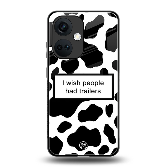 i wish people had trailers back phone cover | glass case for oneplus nord ce 3