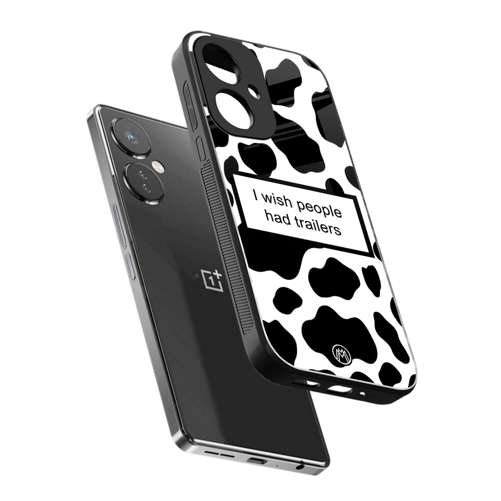 i wish people had trailers back phone cover | glass case for oneplus nord ce 3
