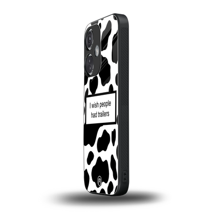 i wish people had trailers back phone cover | glass case for oneplus nord ce 3