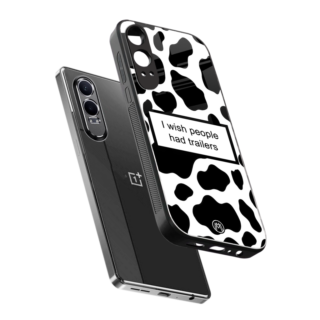 i wish people had trailers back phone cover | glass case for oneplus nord ce 4 lite