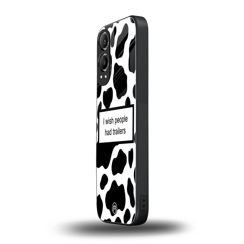 i wish people had trailers back phone cover | glass case for oneplus nord ce 4 lite