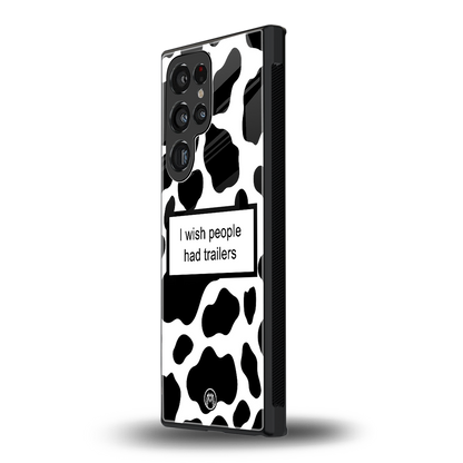 i wish people had trailers back phone cover | glass case for samsung galaxy s23 ultra