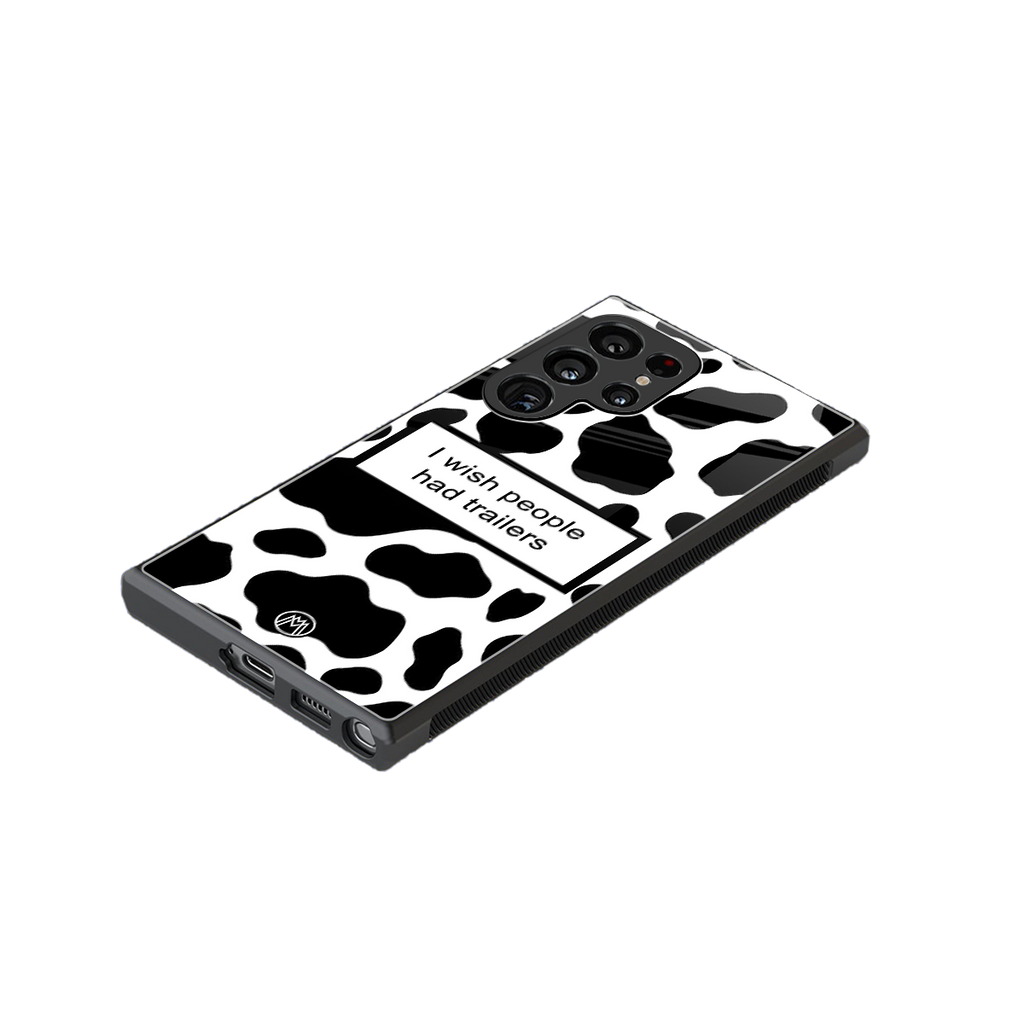 i wish people had trailers back phone cover | glass case for samsung galaxy s23 ultra