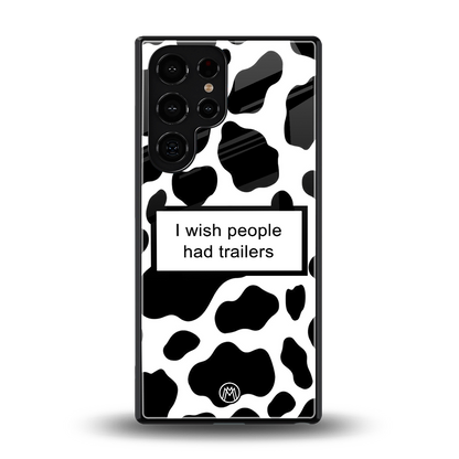 i wish people had trailers back phone cover | glass case for samsung galaxy s25 ultra