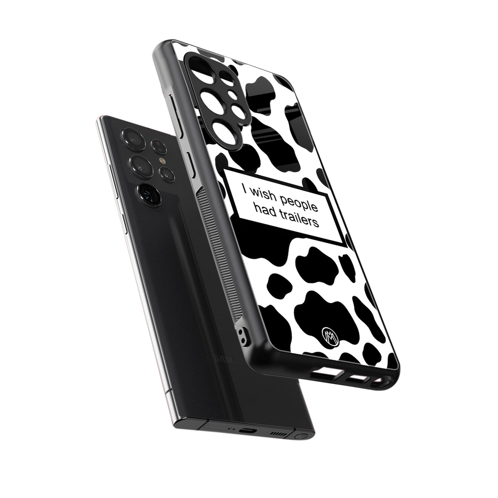 i wish people had trailers back phone cover | glass case for samsung galaxy s25 ultra