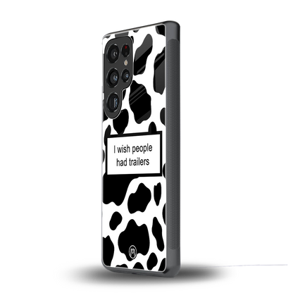 i wish people had trailers back phone cover | glass case for samsung galaxy s25 ultra