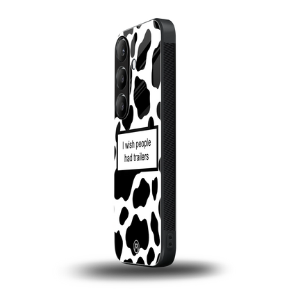 i wish people had trailers back phone cover | glass case for samsung galaxy s24 fe