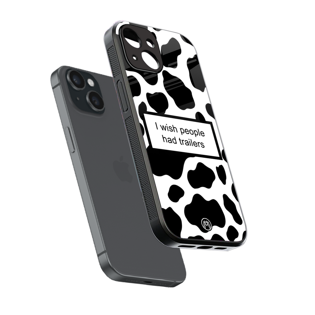 i wish people had trailers back phone cover | glass case for iphone 15