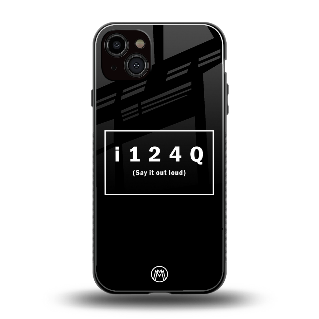 i124q back phone cover | glass case for iphone 15 plus