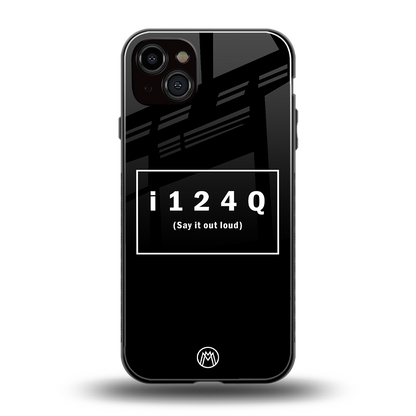 i124q back phone cover | glass case for iphone 15 plus